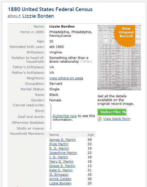 1880 Census Results